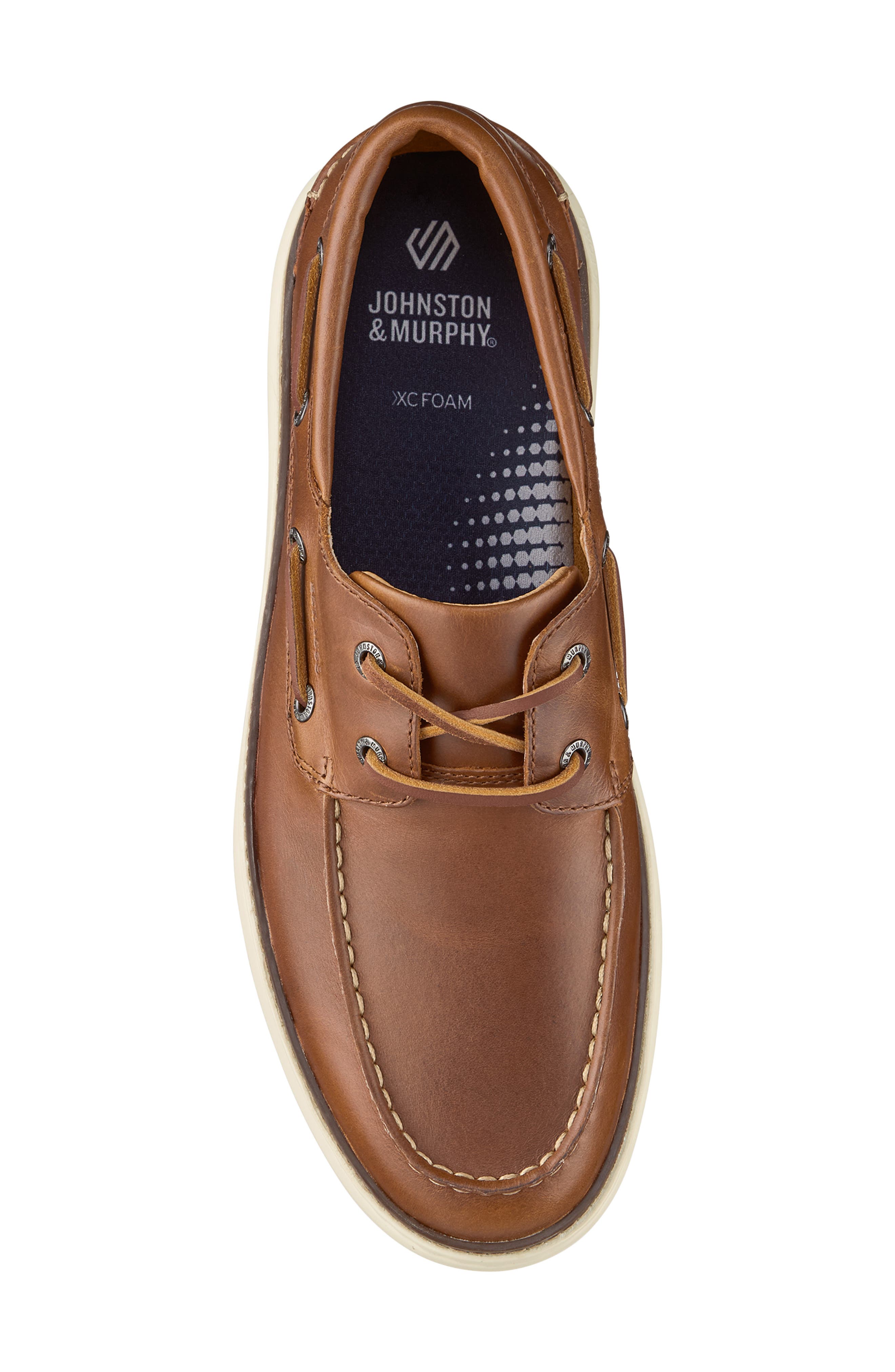McGuffey 2 Moc Toe Boat Shoe, Alternate, color, TAN FULL GRAIN