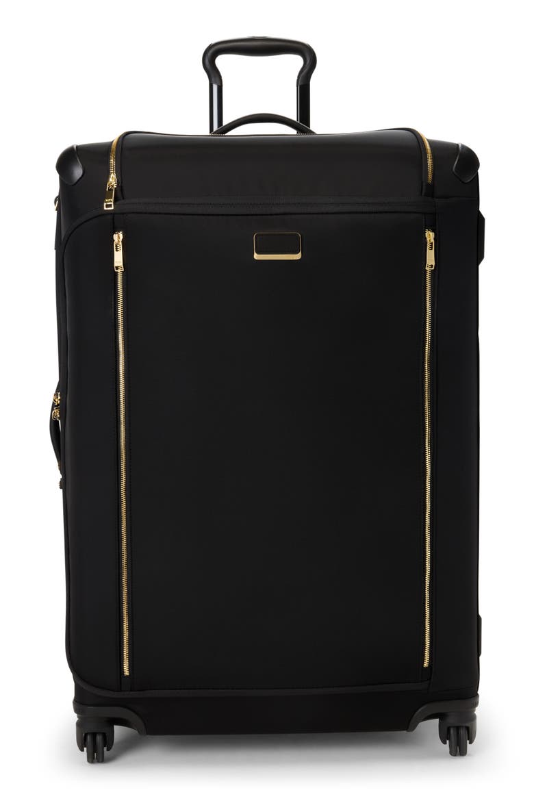 Voyageur Léger Large Dual Access Expandable Checked Luggage, Main, color, BLACK/ GOLD