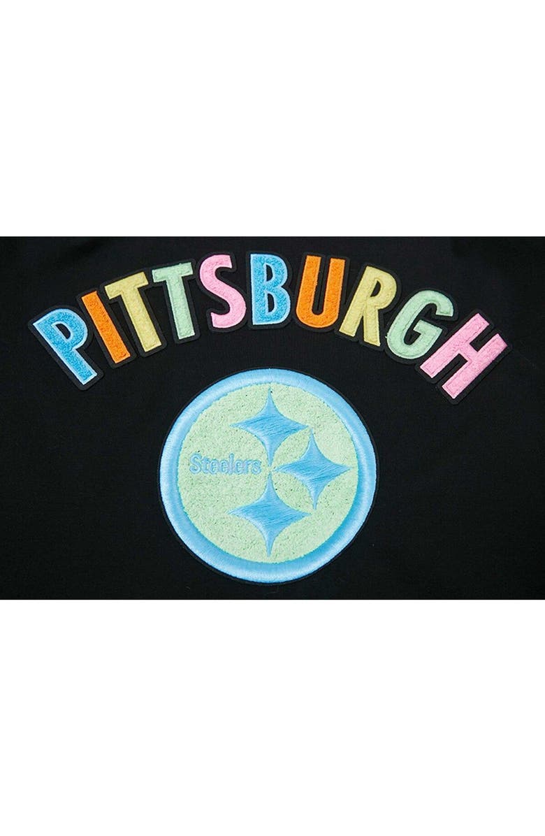 PRO STANDARD Men's Pro Standard Black Pittsburgh Steelers Neon Graphic T-Shirt, Alternate, color, Black