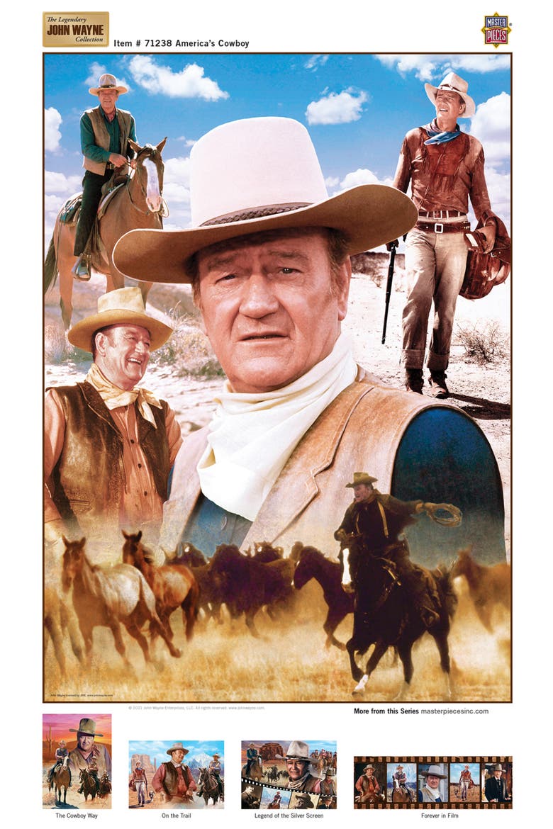 America's Cowboy 1000 Piece Puzzle, Alternate, color, Multicolor
