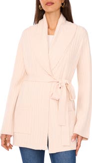 Vince Camuto Shawl Collar Belted Cardigan