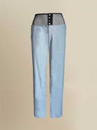 Contessa Mills Linen Laissez High-Waisted Stretch Pants