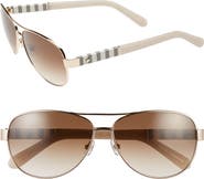 Kate Spade New York kate spade new york 'dalia' 58mm aviator sunglasses