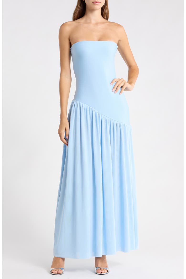 Jesselle Strapless Gown, Main, color, BABY BLUE