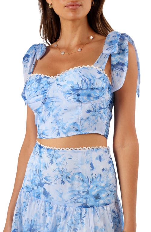 Petal And Pup Petal & Pup Elle Floral Print Two-piece Dress In Blue