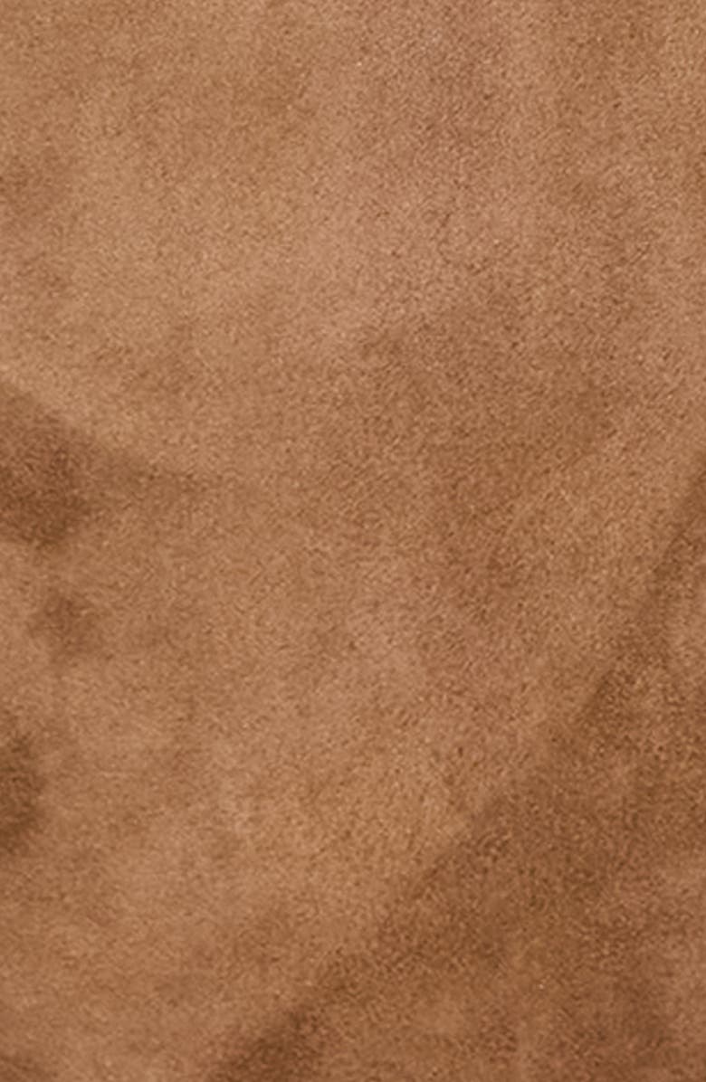 Theory Reese Belted Suede Coat, Alternate, color, Deep Tobacco - 2Ct