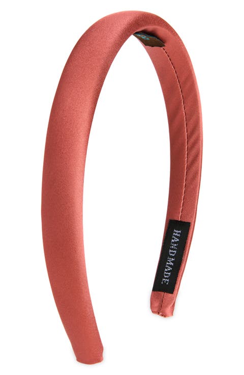 Skinny Padded Satin Headband