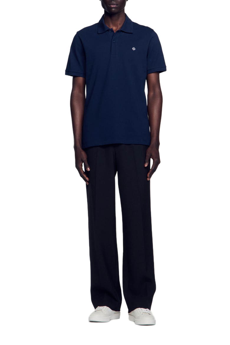 Polo shirt with Square Cross patch, Alternate, color, Navy blue