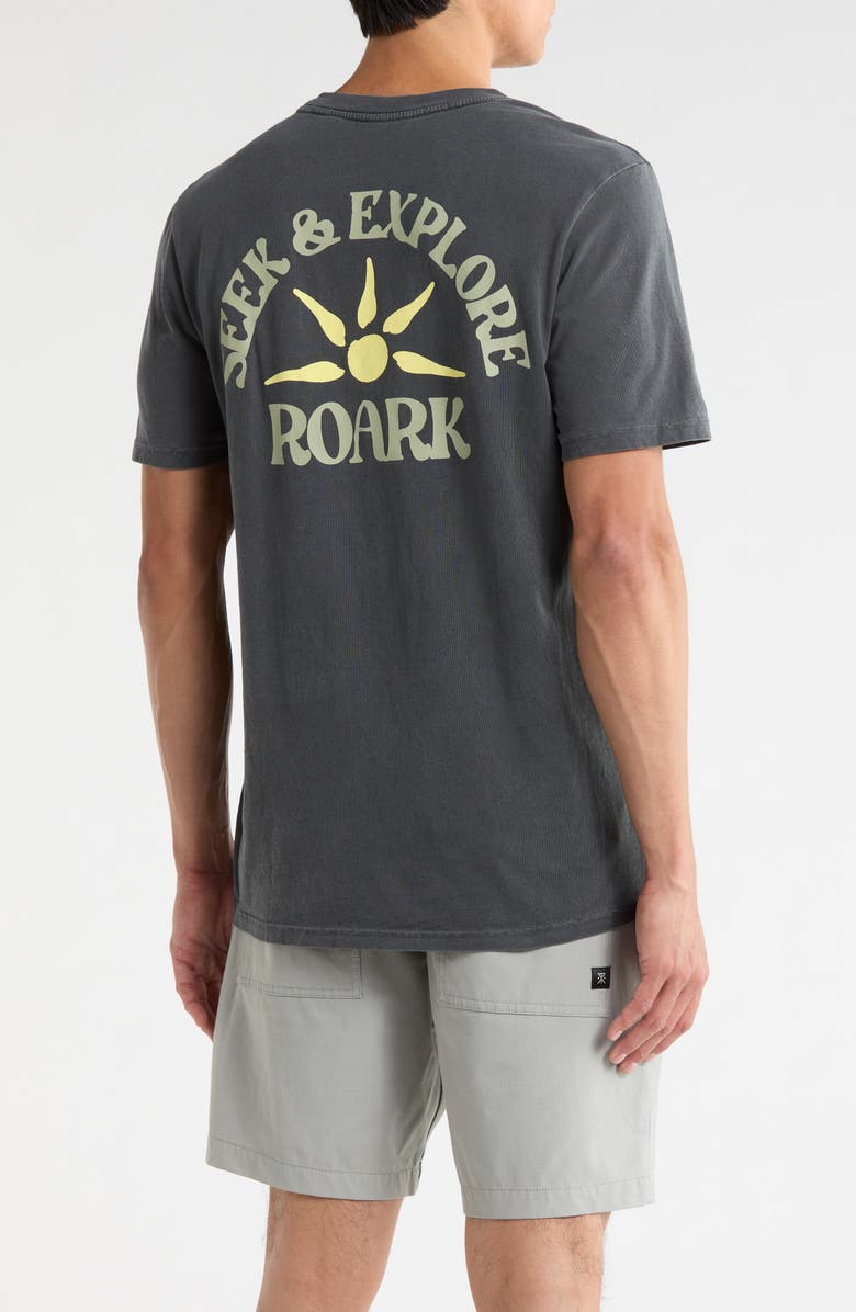 Roark Seek & Explore Cotton Graphic T-Shirt, Alternate, color, Charcoal