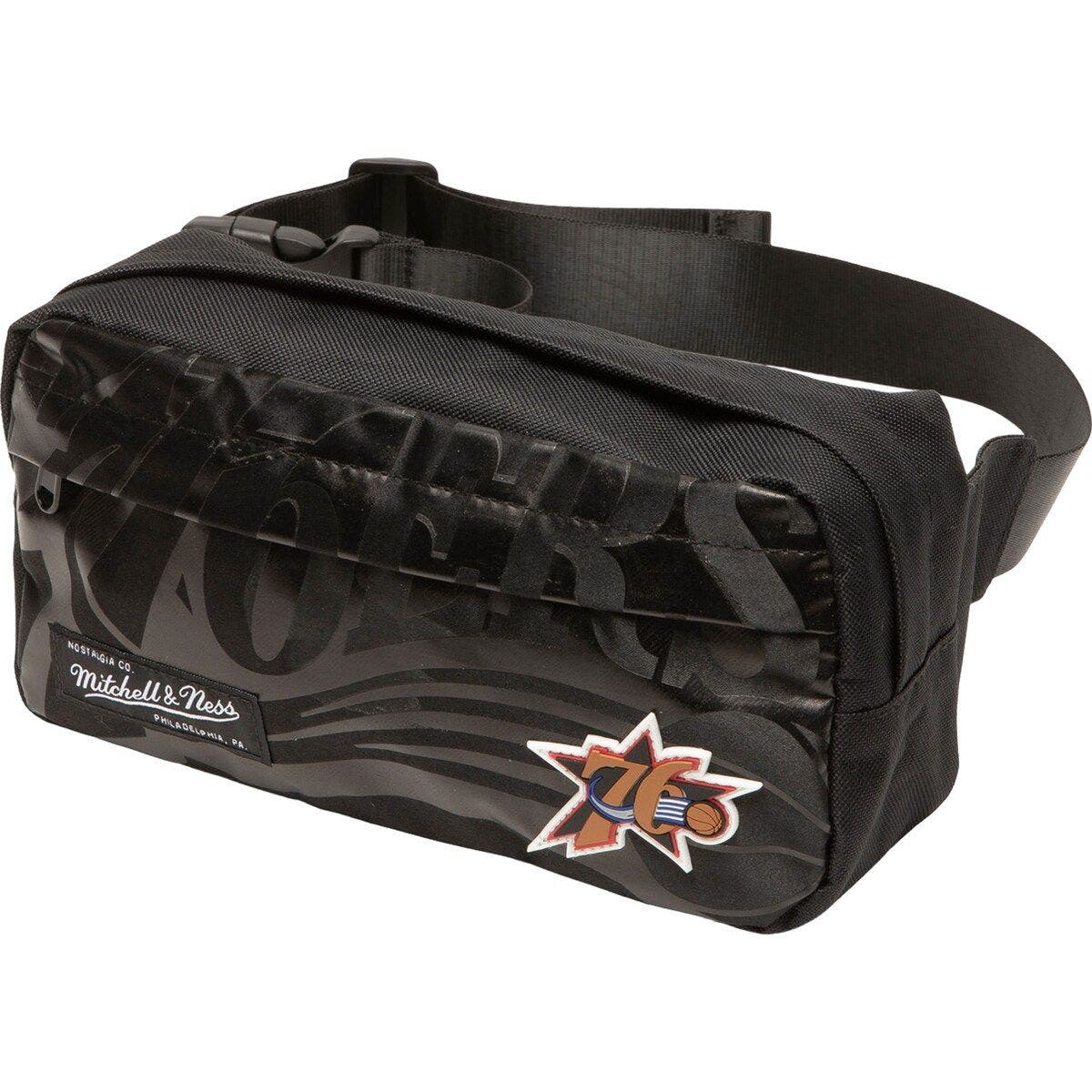 Mitchell & Ness Women's Mitchell & Ness Black Philadelphia 76ers Hardwood Classics Fanny Pack, Main, color, Black