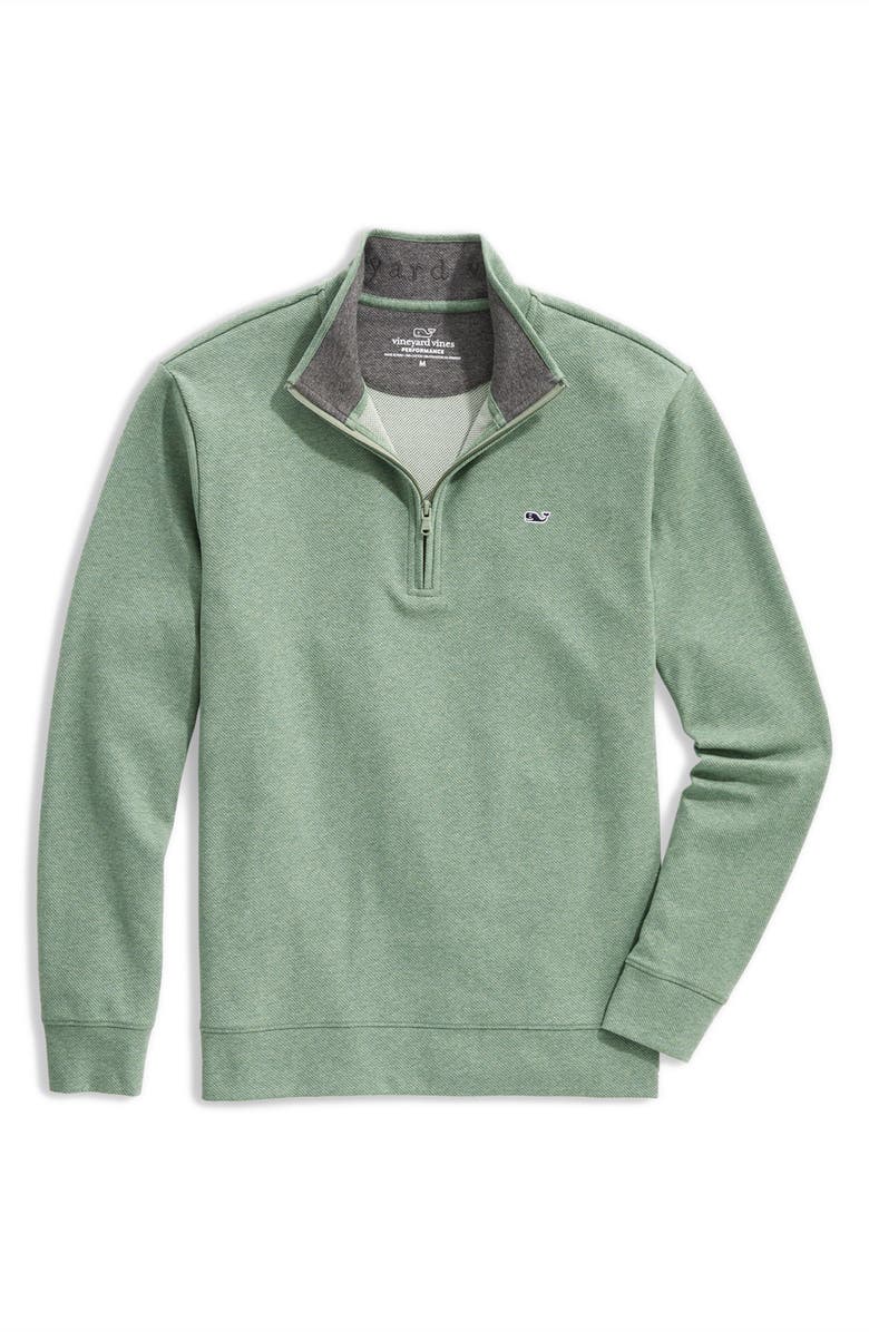 vineyard vines Saltwater Quarter Zip Pullover, Main, color, 