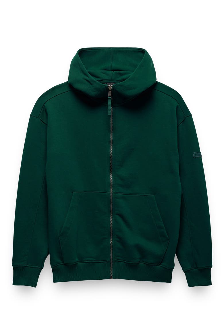 Dreamfleece Full Zip Hoodie, Alternate, color, ROOT GREEN
