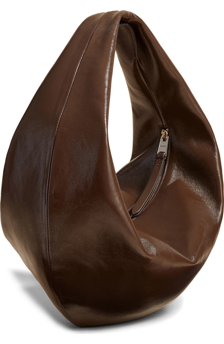 Khaite Medium Olivia Patent Leather Hobo Bag, Alternate, color,