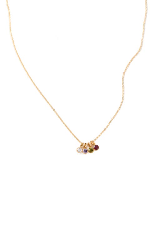Set & Stones Multi Birthstone Charm Necklace