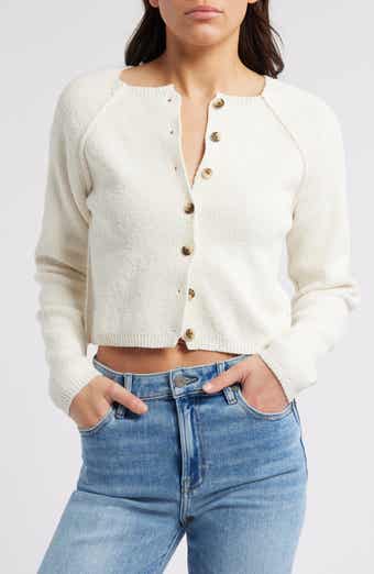 Free People Sydney Boxy Crop Cardigan