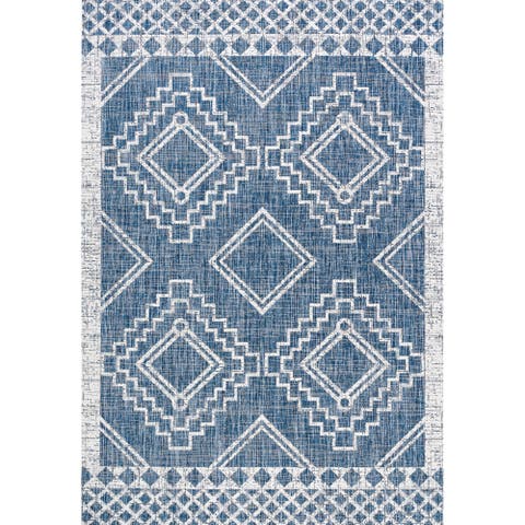 Marokko Diamond  Medallion Indoor/Outdoor Area Rug