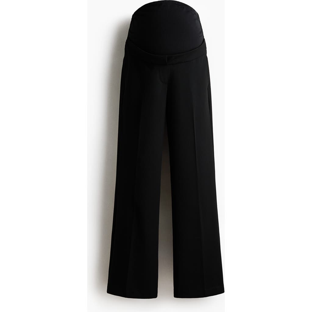 H&m Mama Bootcut Trousers In Black