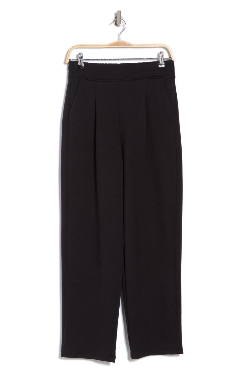 90 DEGREE BY REFLEX Boss Straight Leg Scuba Knit Pants, Alternate, color, Black