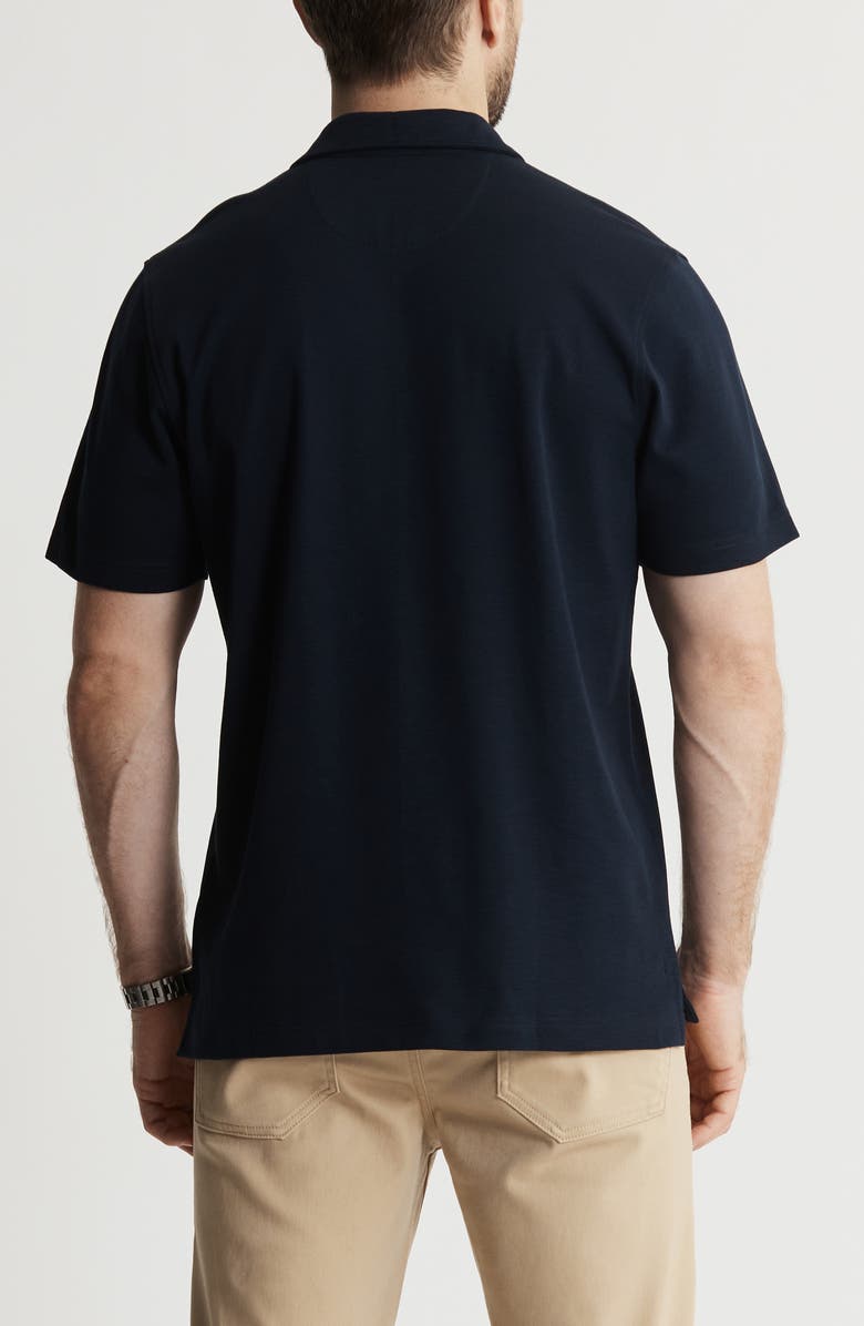 JACHS Reverse Cotton Slub Polo, Alternate, color, Navy