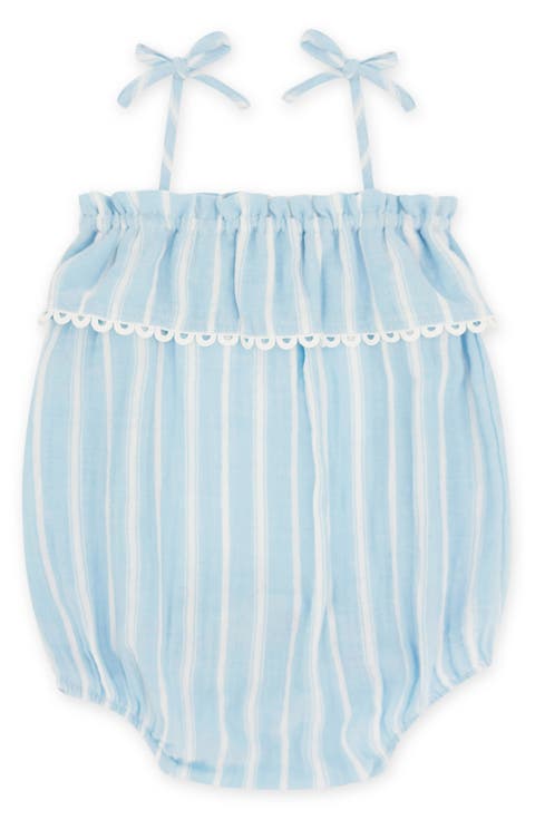 Bonita Stripe Cotton Bubble Romper (Baby)