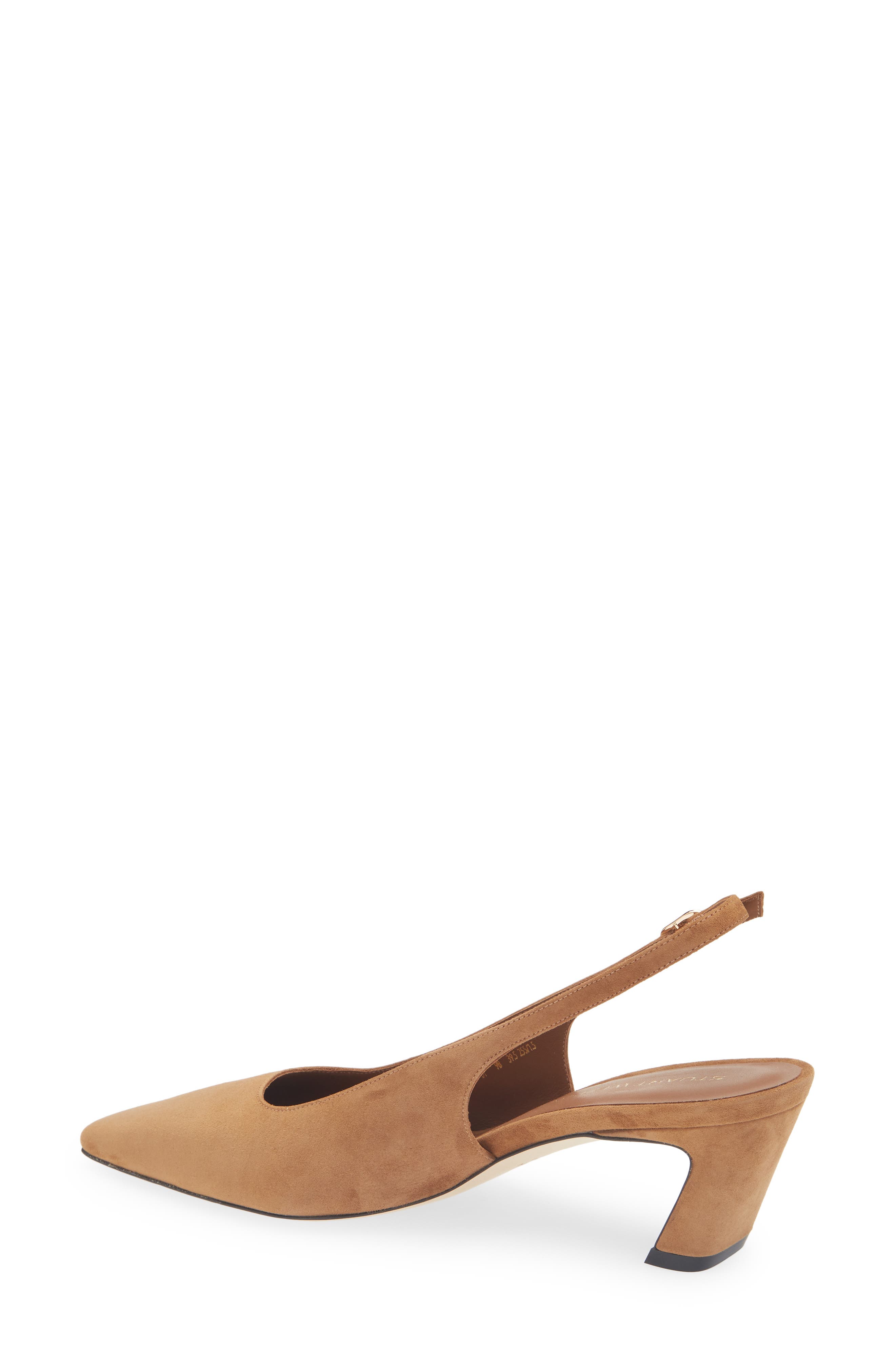 Stuart Weitzman Stassi Slingback 50 Pump, Alternate, color, Toasted Almond