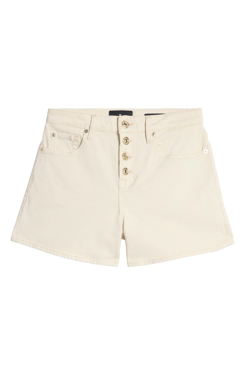 7 For All Mankind Kori Denim Shorts, Alternate, color, Moondust