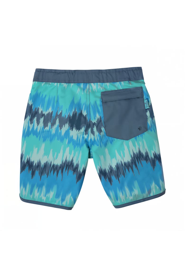 Retro Board Shorts, Alternate, color, Aruba Ombre