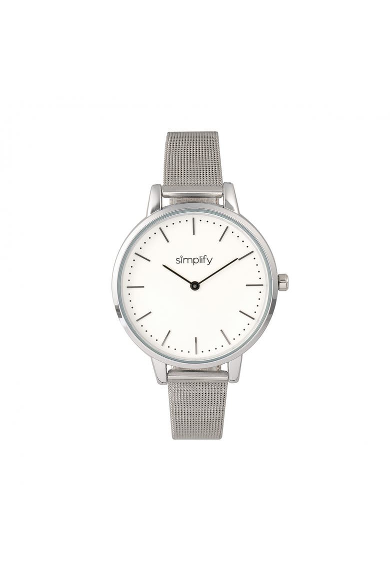 The 5800 Mesh Bracelet Watch, Main, color, Silver
