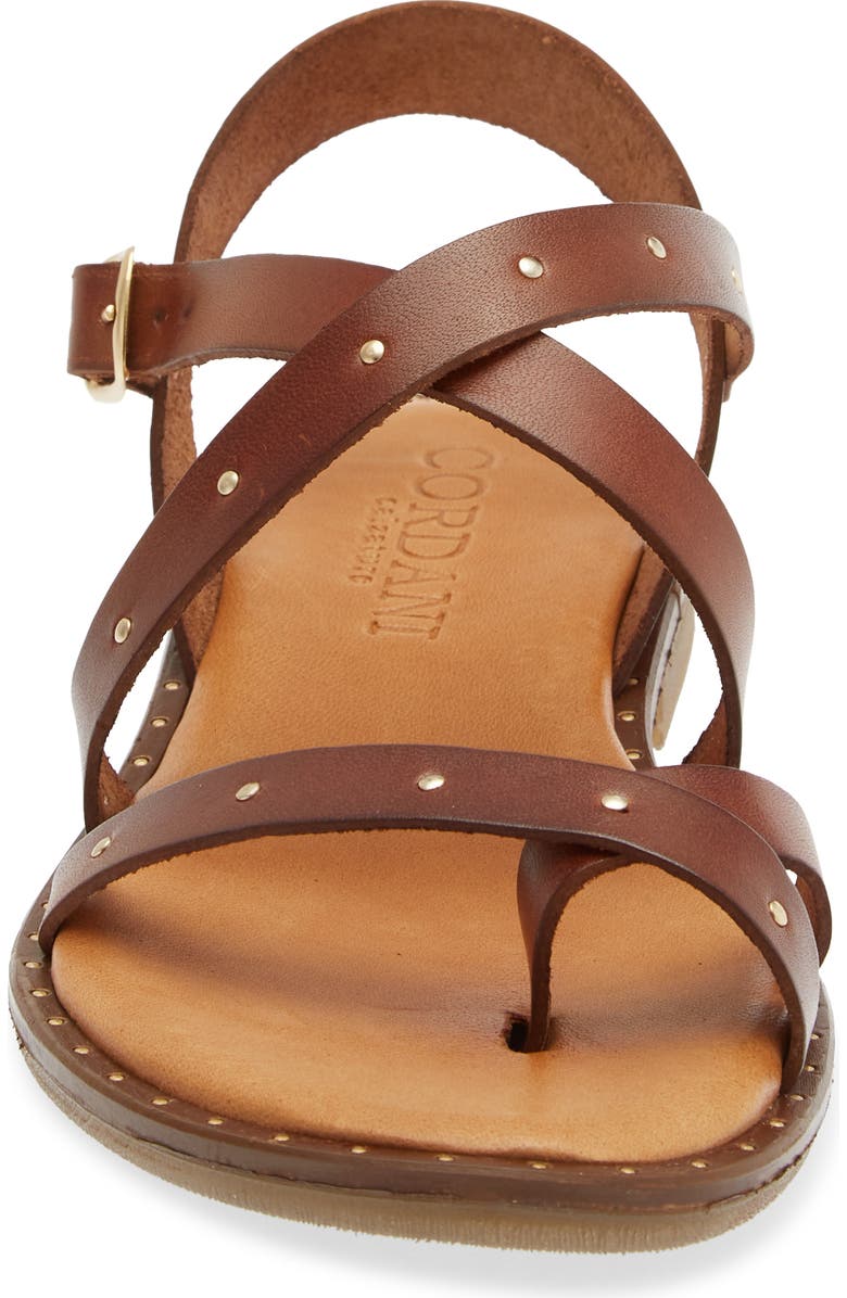 Cordani Florine Strappy Sandal, Alternate, color, Cognac Leather