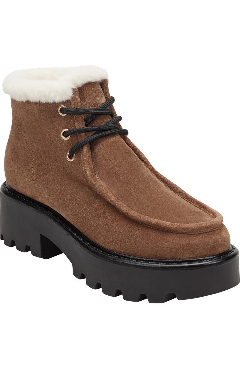 Marc Fisher LTD Percy Suede Bootie, Main, color, Medium Brown