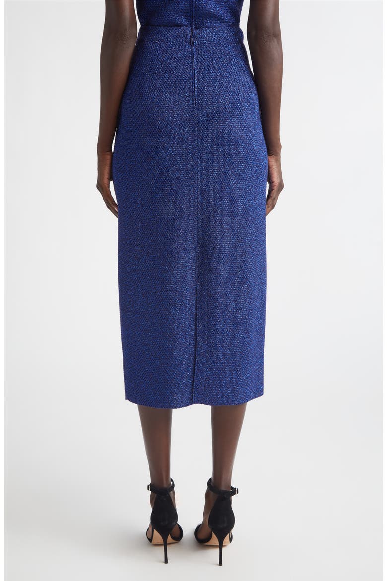 Margo Legacy Crepe Knit Midi Skirt, Alternate, color, COBALT