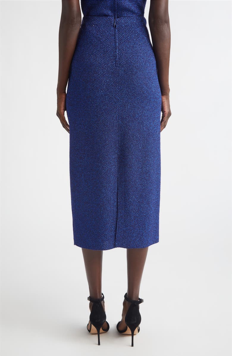 ST. JOHN Margo Legacy Crepe Knit Midi Skirt, Alternate, color, Cobalt