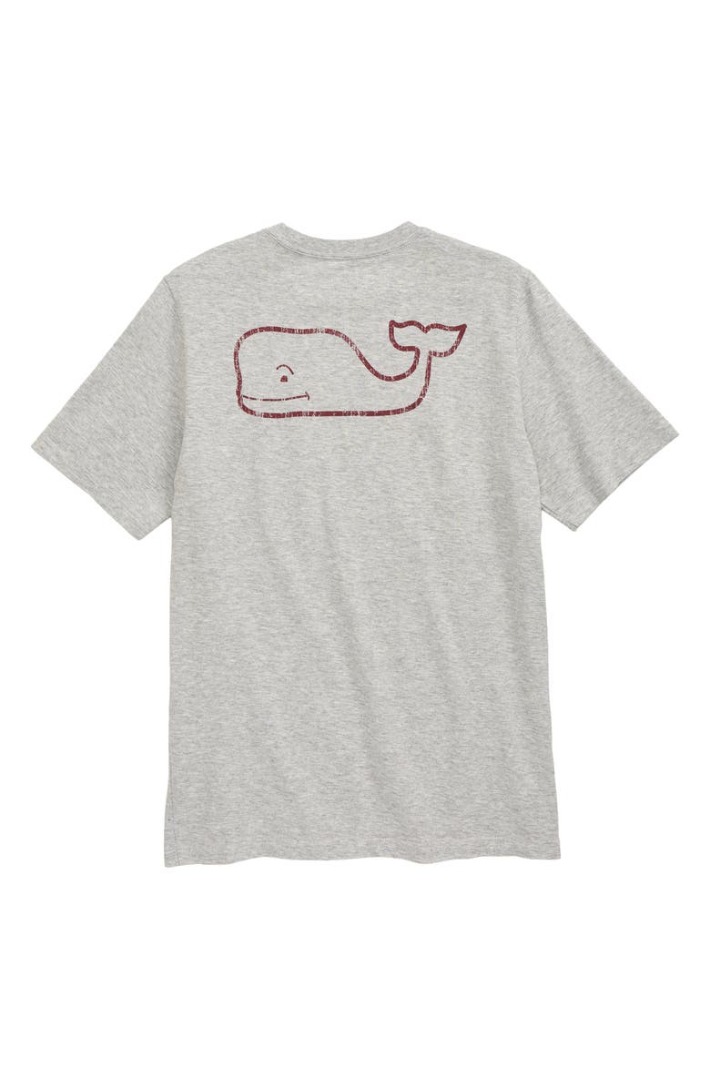 vineyard vines Heathered Vintage Whale Pocket T-Shirt, Alternate, color, 
