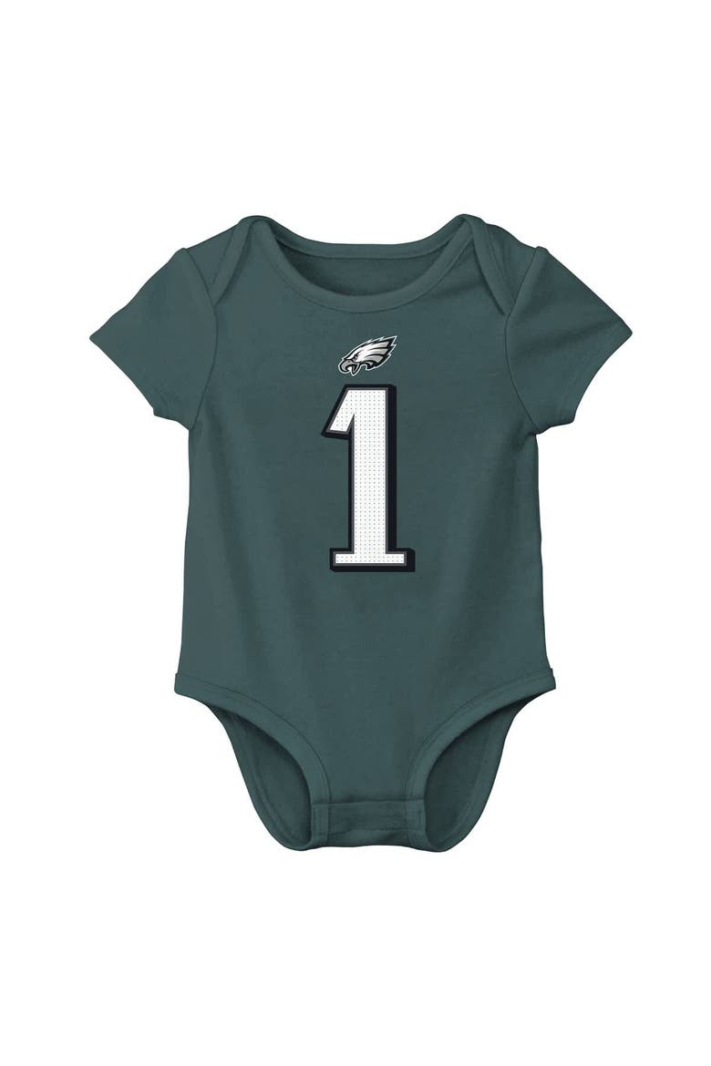 Infant Nike Jalen Hurts Midnight Green Philadelphia Eagles  Player Name & Number Bodysuit, Alternate, color, Green