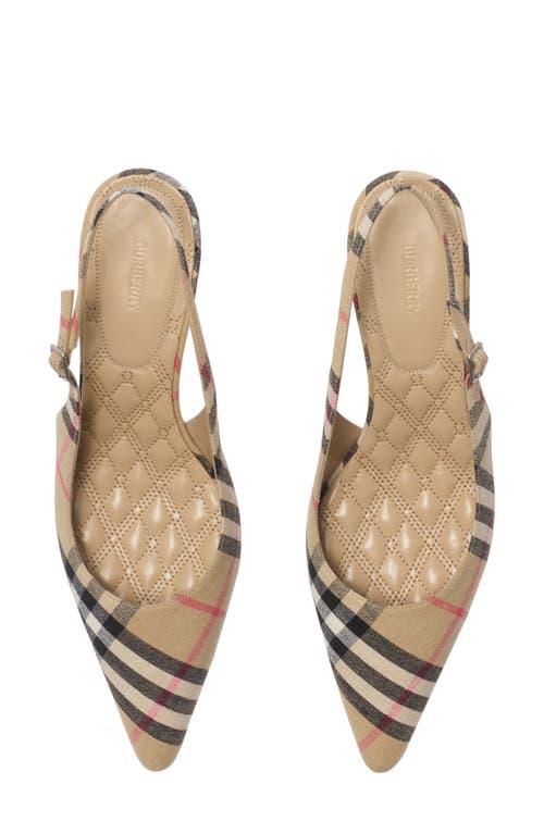 Burberry Slingback Pumps Birdie Check Women