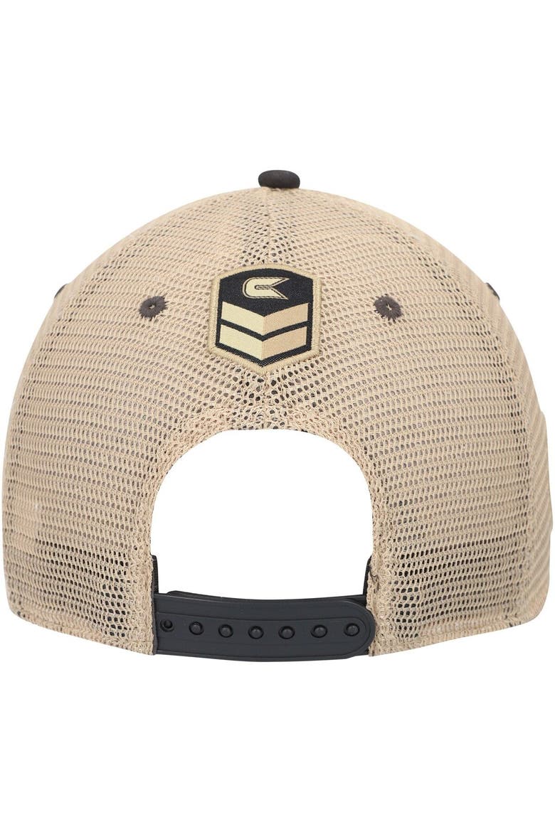 Men's Colosseum Charcoal Houston Cougars OHT Military Appreciation United Trucker Snapback Hat, Alternate, color, Charcoal