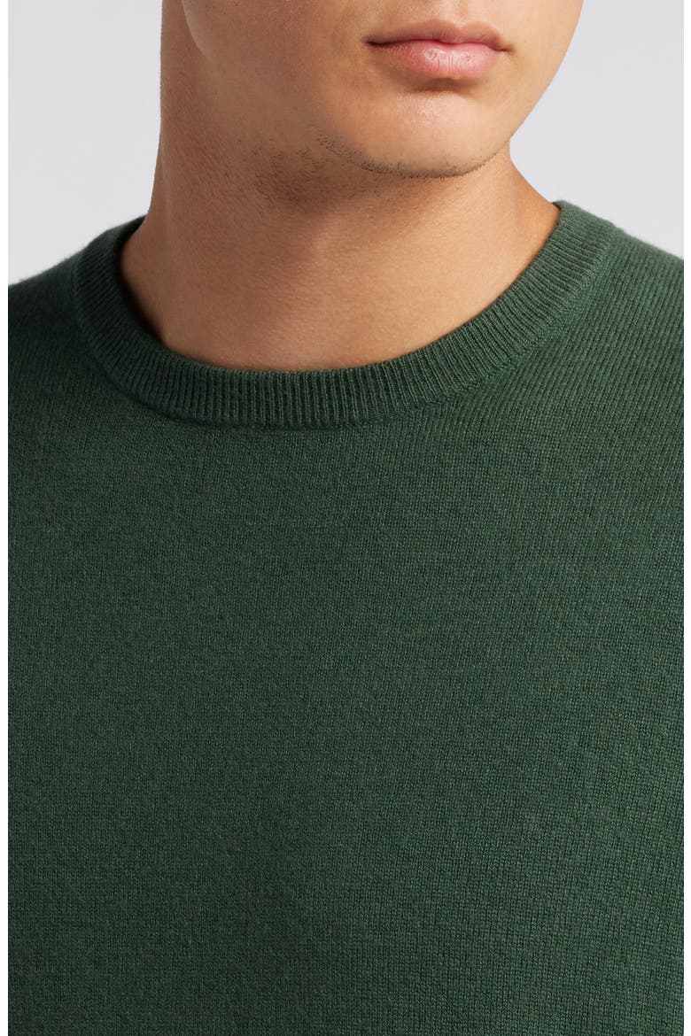 Merino Wool & Cashmere Crewneck Sweater, Alternate, color, KALE