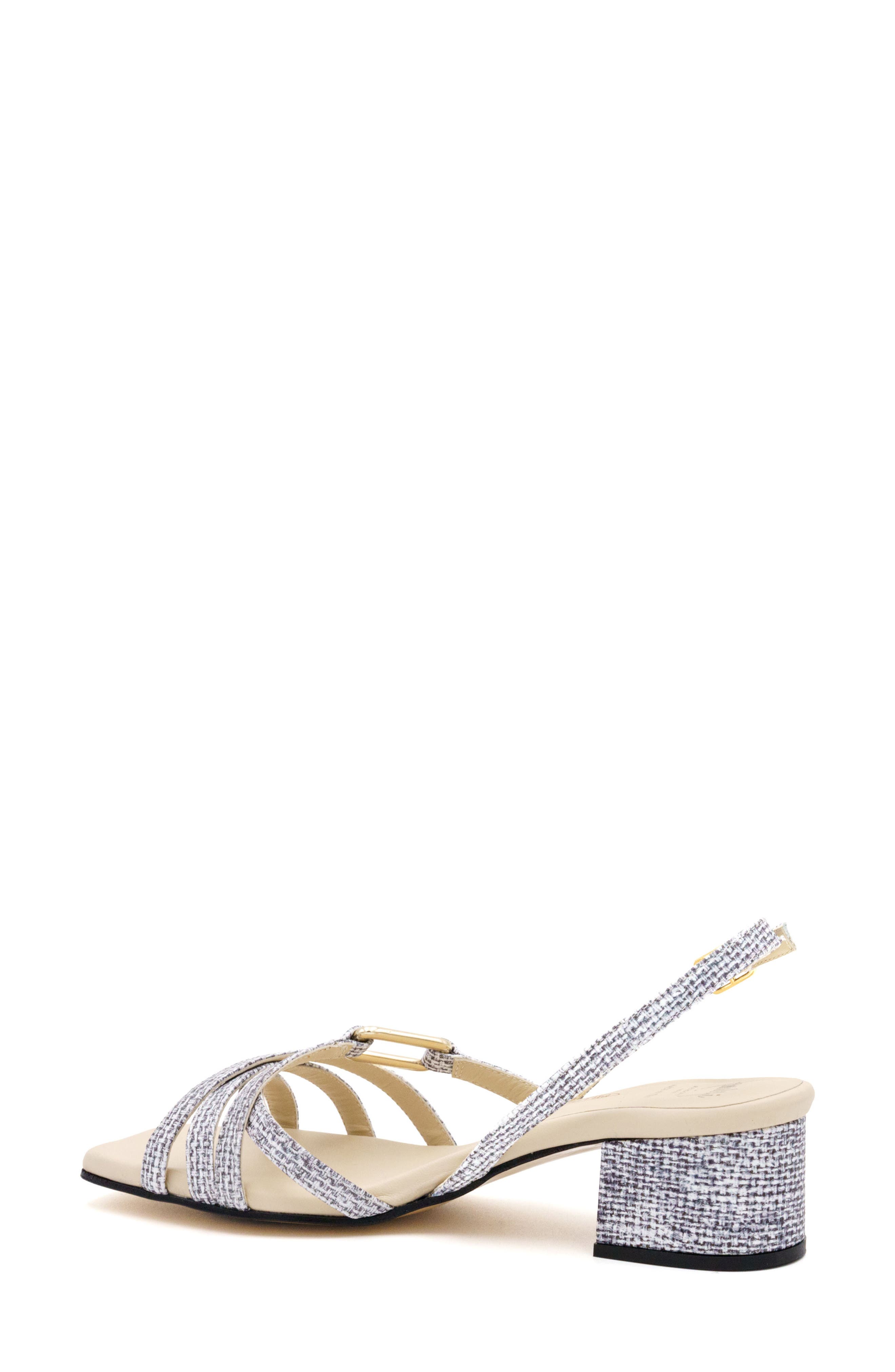 Amalfi by Rangoni Marte Slingback Sandal - Multiple Widths Available, Alternate, color, Black Glitter Balla