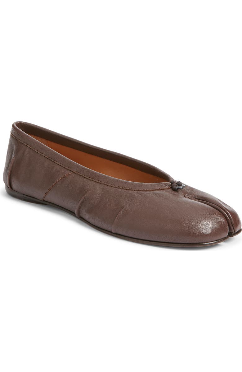 Maison Margiela Tabi Ballet Flat, Main, color, Moka