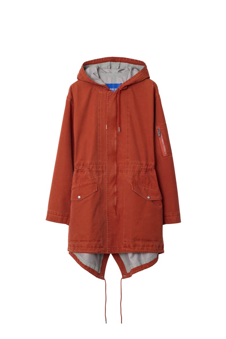 Bonded Cotton Parka, Alternate, color, Rust