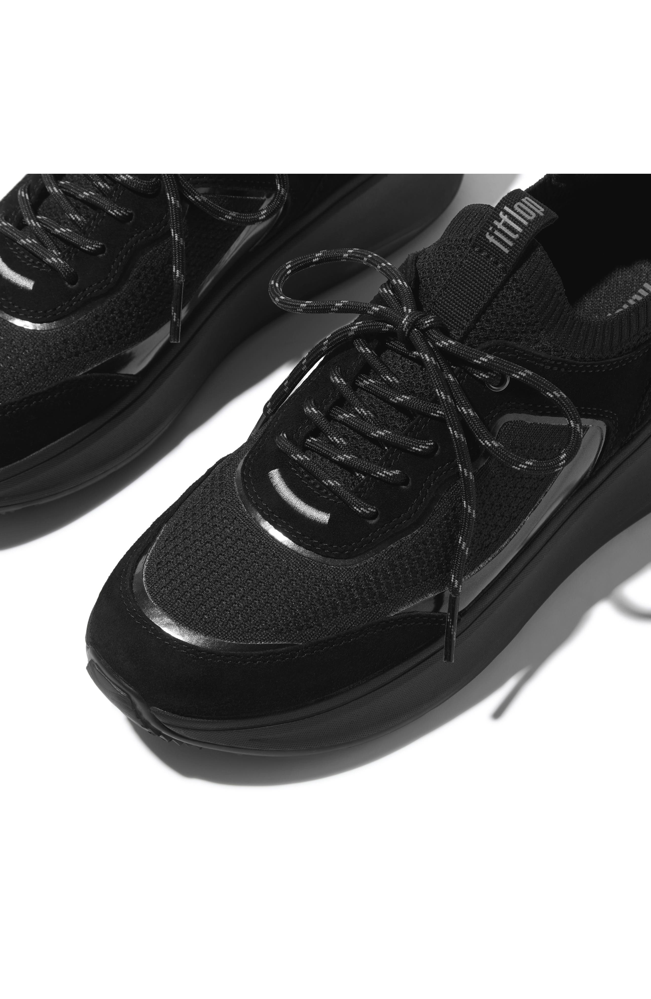FitFlop F-Mode Sneaker, Alternate, color, All Black