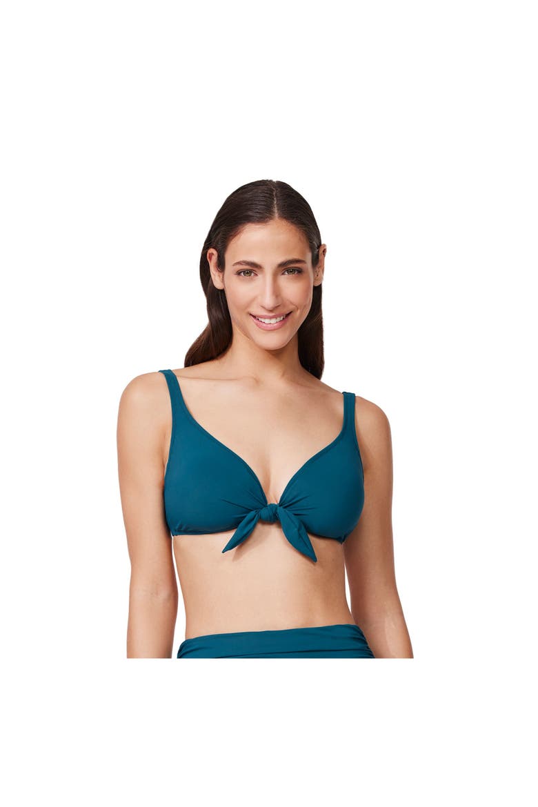 Tutti Frutti Fashion Underwire Bikini Top, Main, color, Petrol