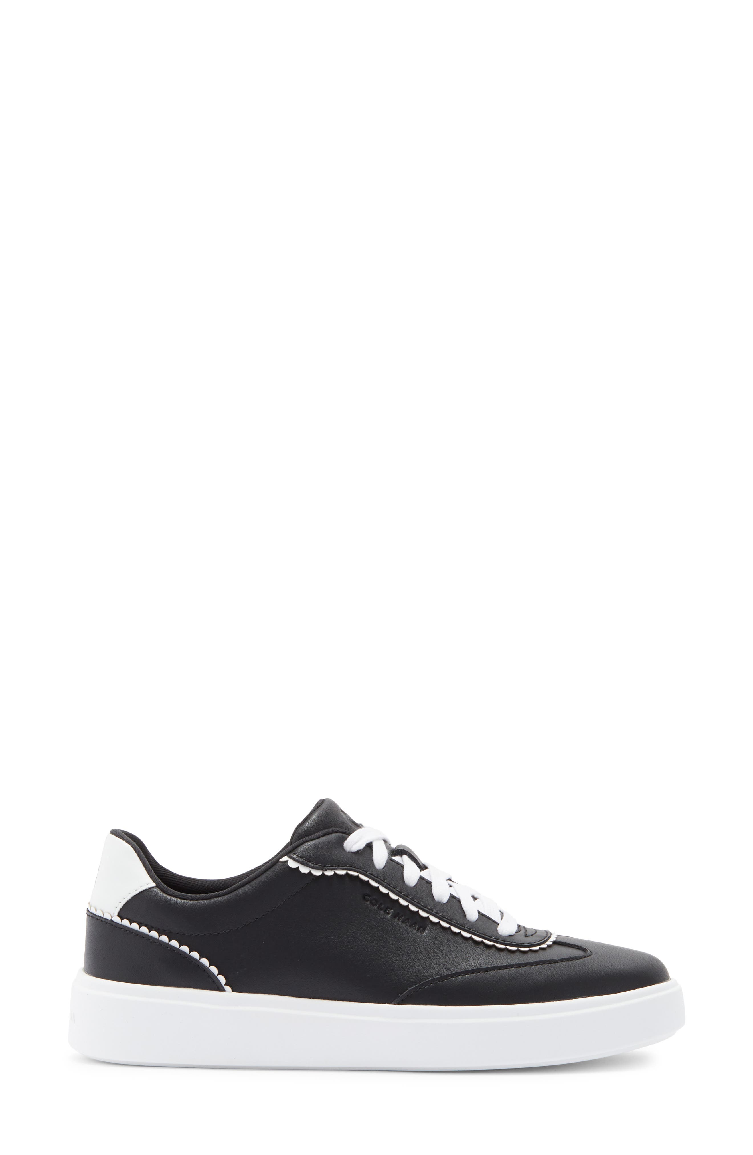 Cole Haan Grand Crosscourt Arlowe Sneaker, Alternate, color, Black Leather/ White Leather