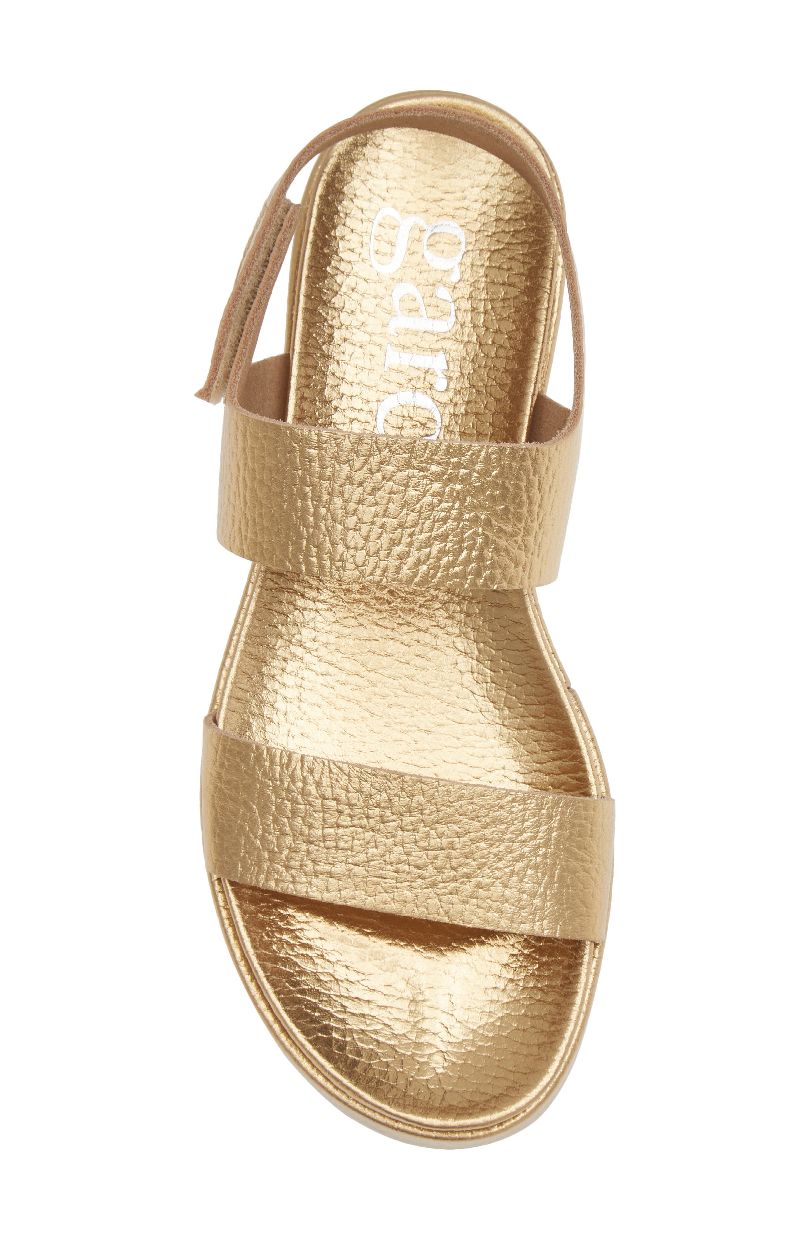 Pedro Garcia Jamili Slingback Platform Sandal, Alternate, color, Gold Cervo