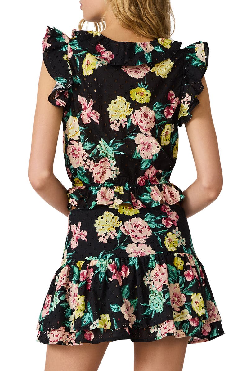 Steve Madden Mayra Top, Alternate, color, Black Ditsy Floral