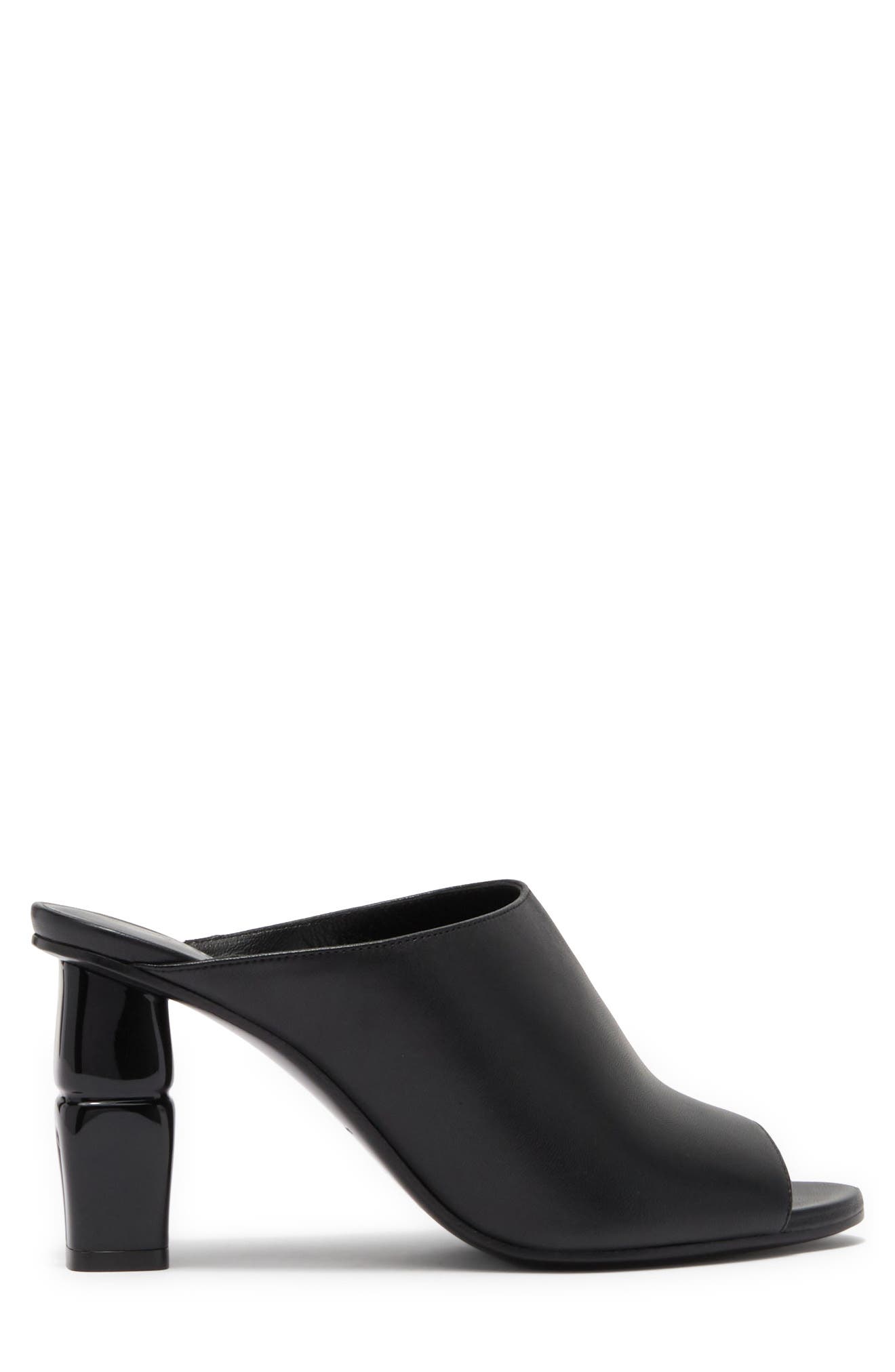 Longchamp Leather Mule Sandal, Alternate, color, 