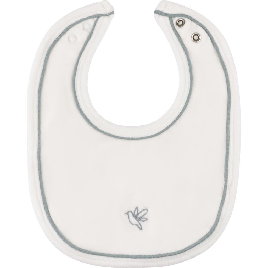 Ely's & Co. Velour Embroidered Bird & Butterfly Collection In Ivory