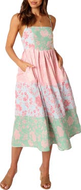 Petal & Pup Shelby Mixed Floral Midi Sundress
