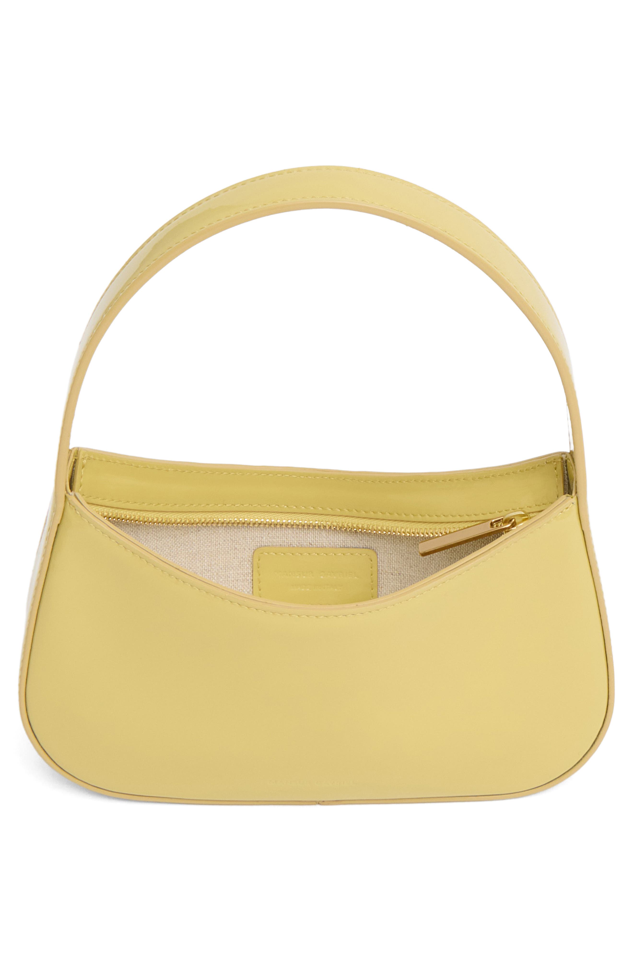 Mansur Gavriel Mini BonBon Patent Leather Shoulder Bag, Alternate, color, Naples