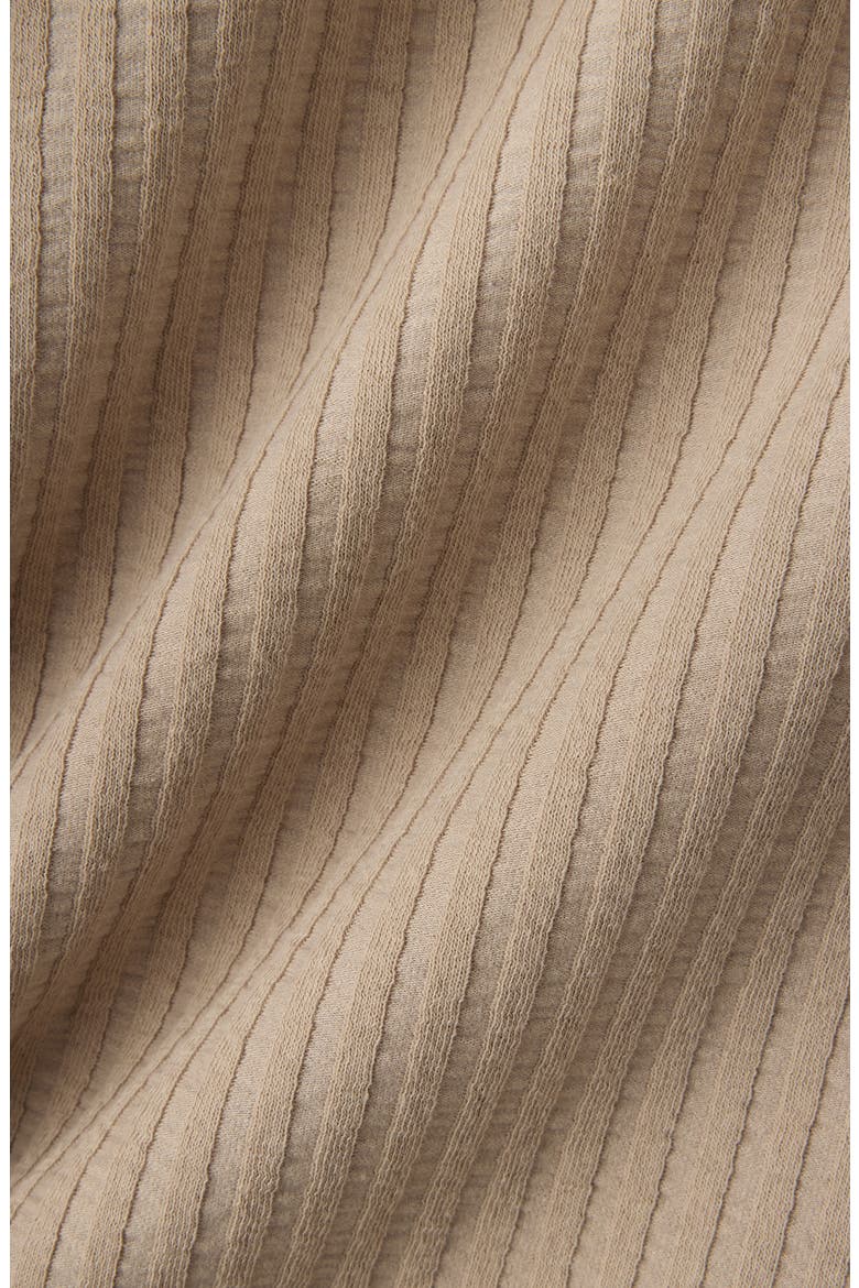 Casual Seersucker Polo, Alternate, color, TEAK BROWN